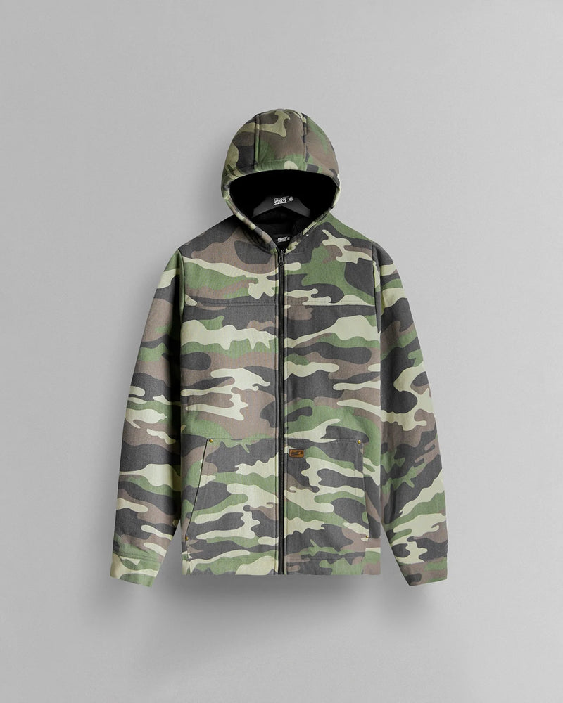 GHOST® UTILITY CANVAS SHERPA JACKET | CAMO