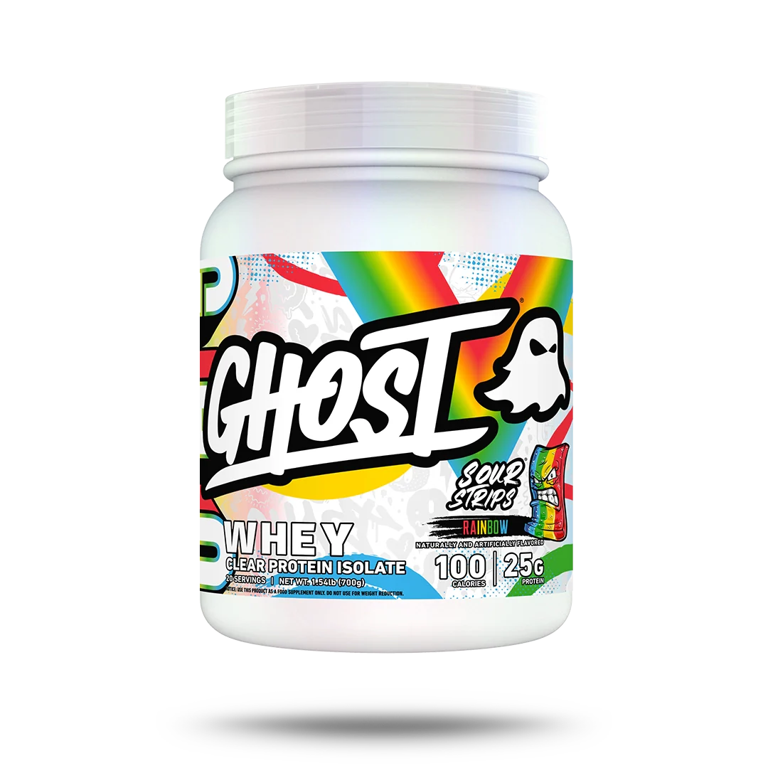 GHOST® CLEAR WHEY x SOUR STRIPS® RAINBOW