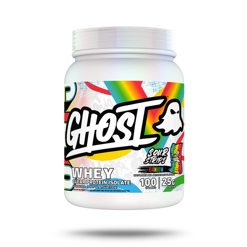 GHOST® CLEAR WHEY x SOUR STRIPS® RAINBOW