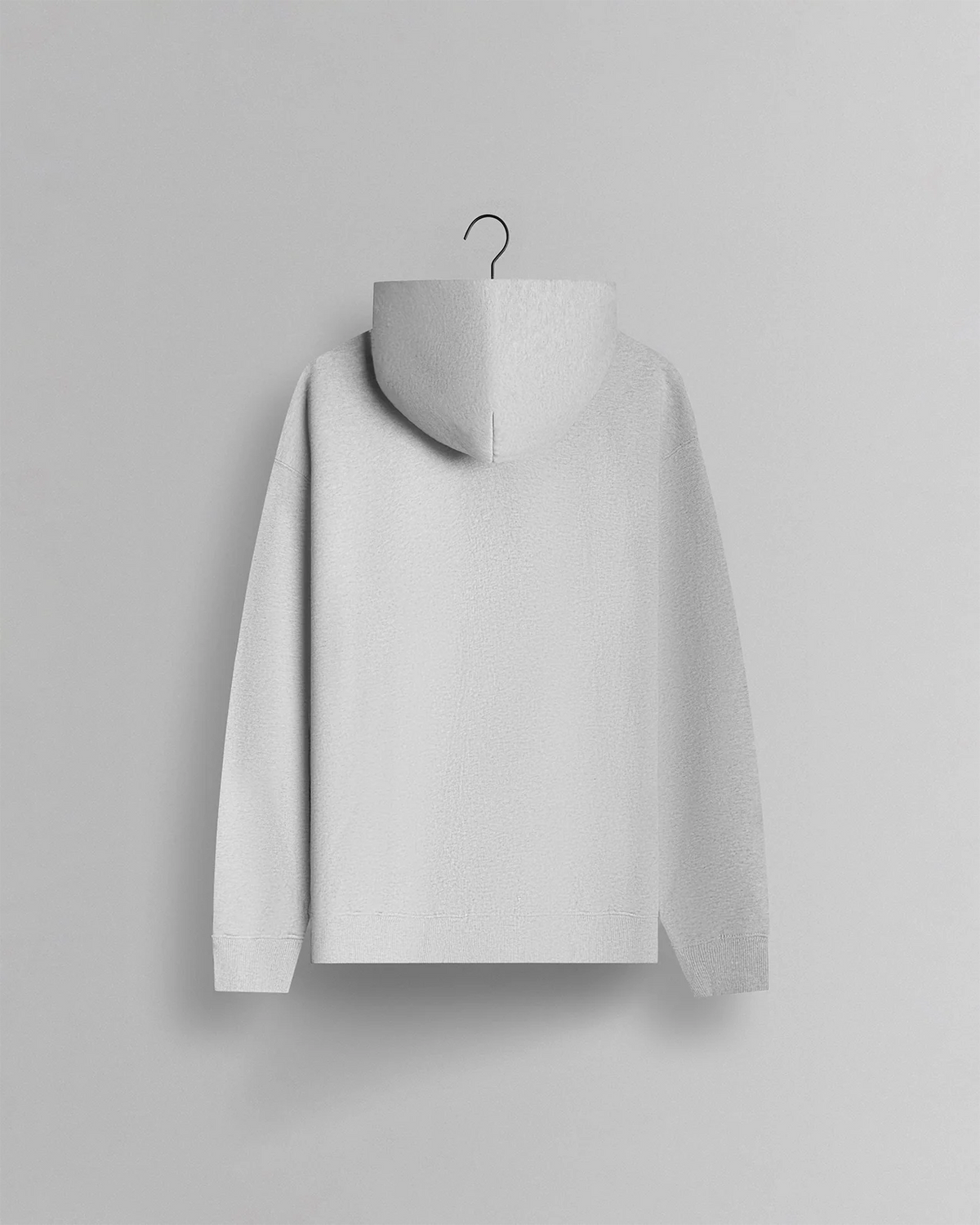 GHOST® CORE LOGO HOODIE | HEATHER WHITE