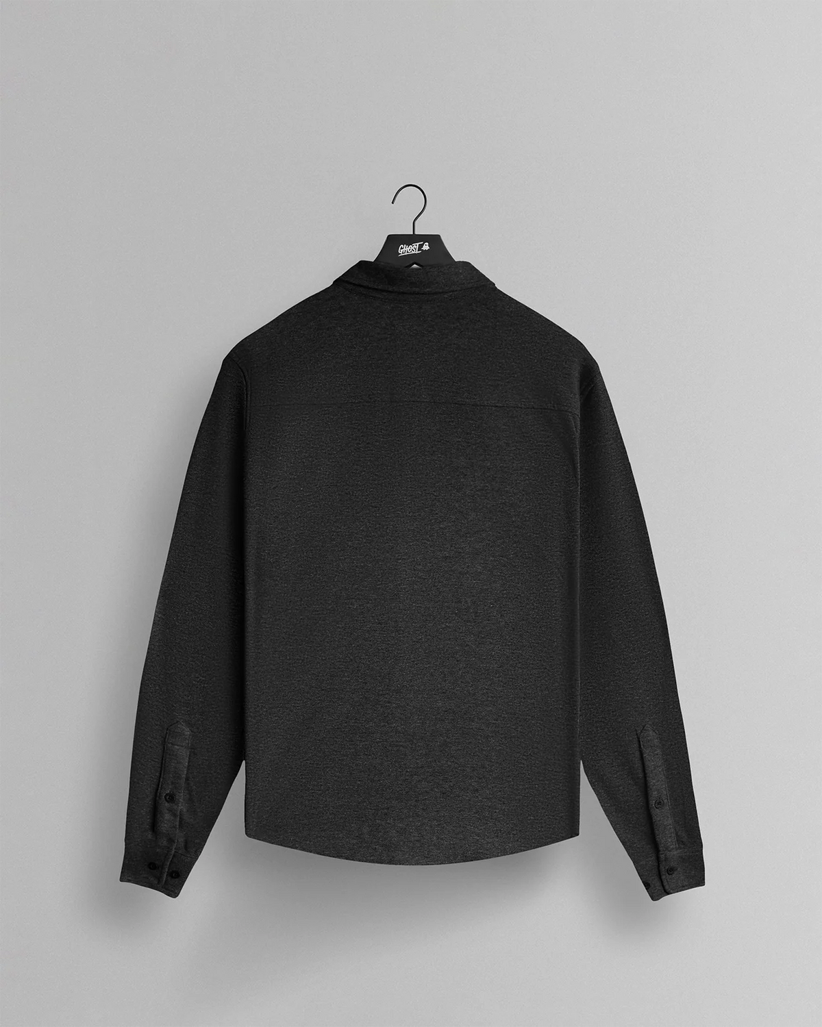 GHOST® CORE LONG SLEEVE BUTTON DOWN | HEATHER BLACK