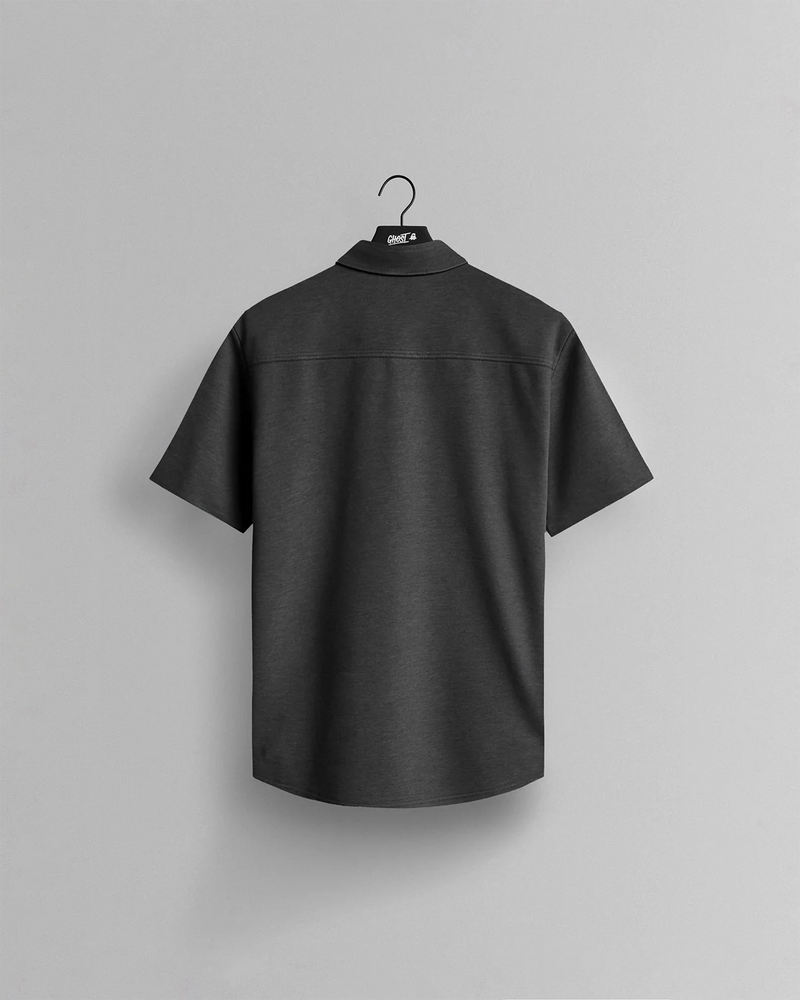 GHOST® CORE SHORT SLEEVE BUTTON DOWN | HEATHER BLACK