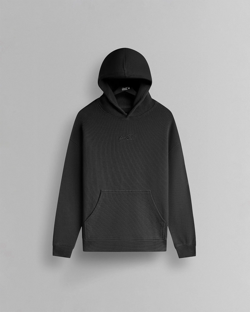 GHOST® CORE WAFFLE HOODIE | CHARCOAL