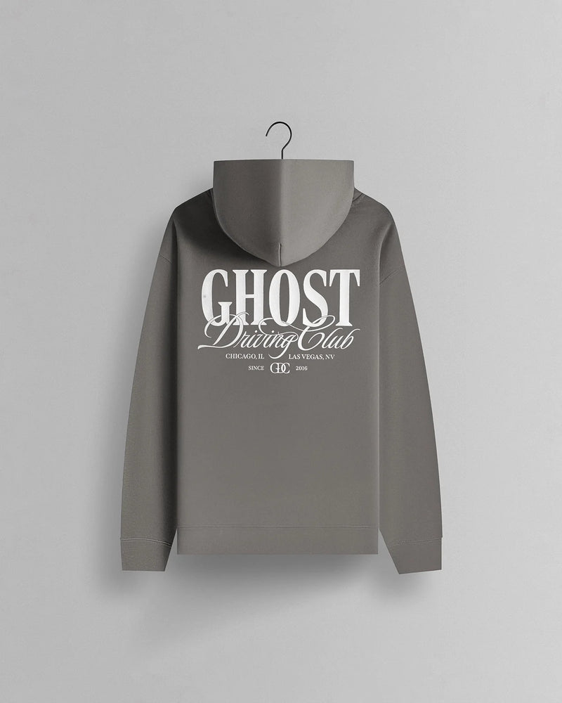 GHOST® DRIVING CLUB HOODIE | FADED GREY view 2