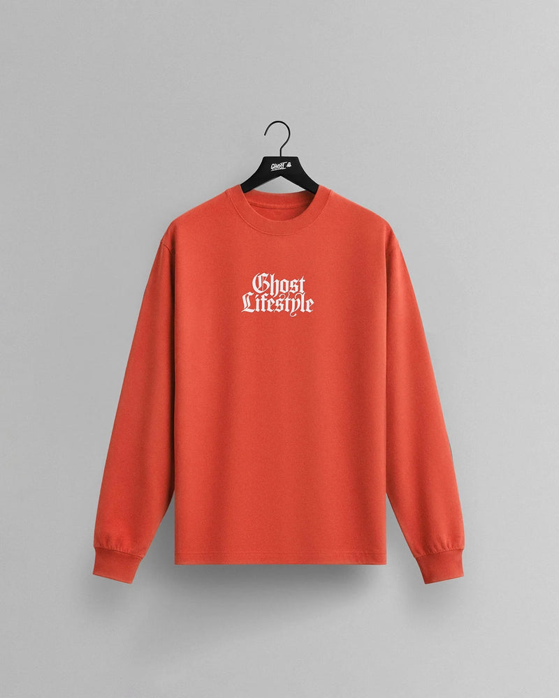 GHOST® WOODLAND LONG SLEEVE | NEON ORANGE view 1